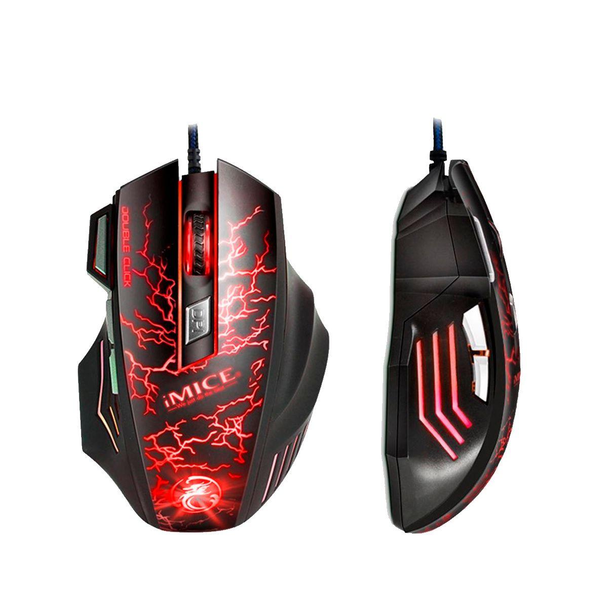 Mouse Gamer Premium Imice A7 3200 Dpi Retroiluminado Usb-2