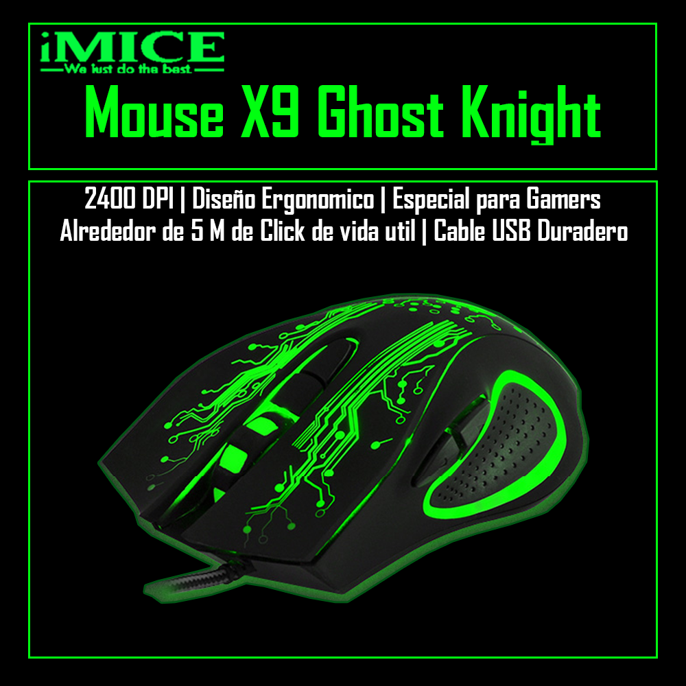 Mouse Gamer Premium Imice X9 2400 Dpi Retroiluminado-1