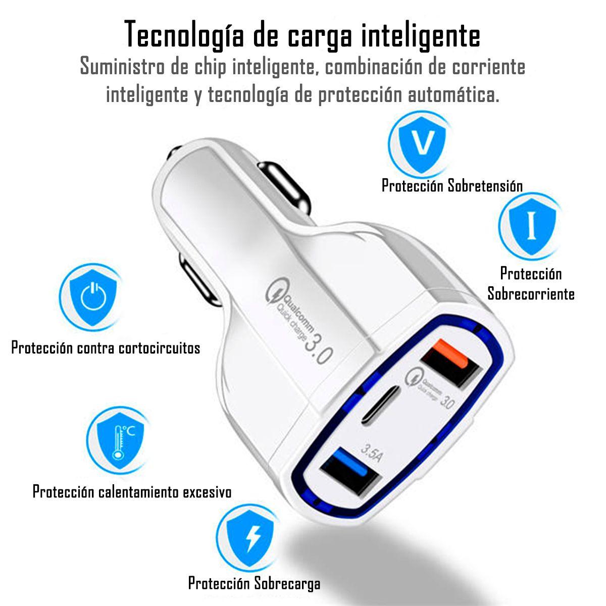 Cargador Auto Tipo C - 12v - Carga Rapida X-hanz-1