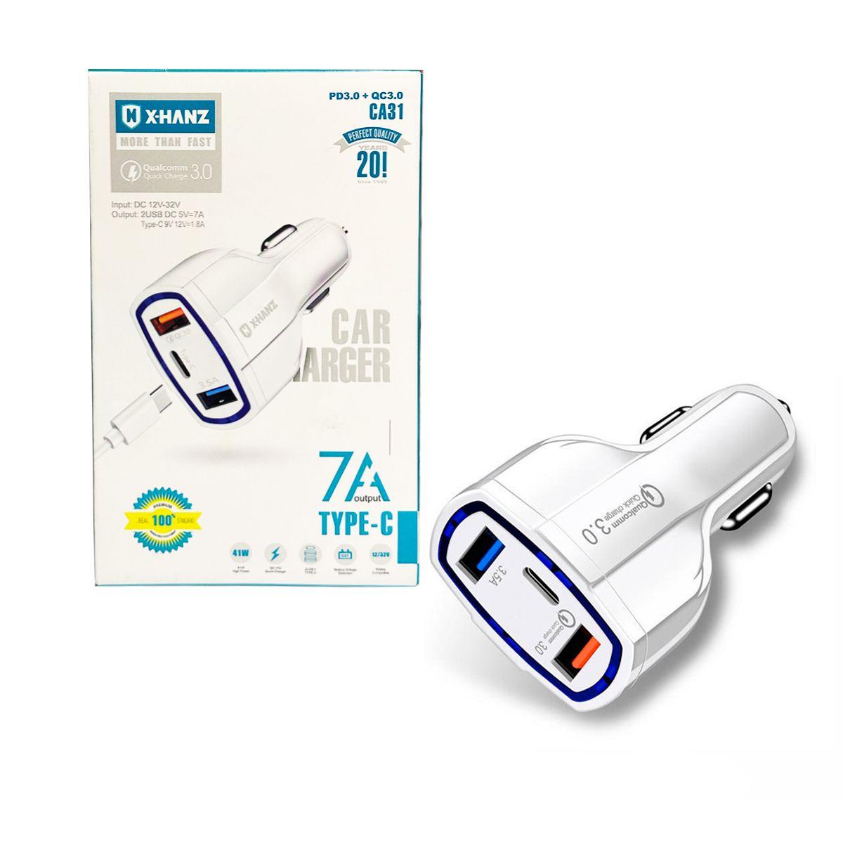 Cargador Auto Tipo C - 12v - Carga Rapida X-hanz-6