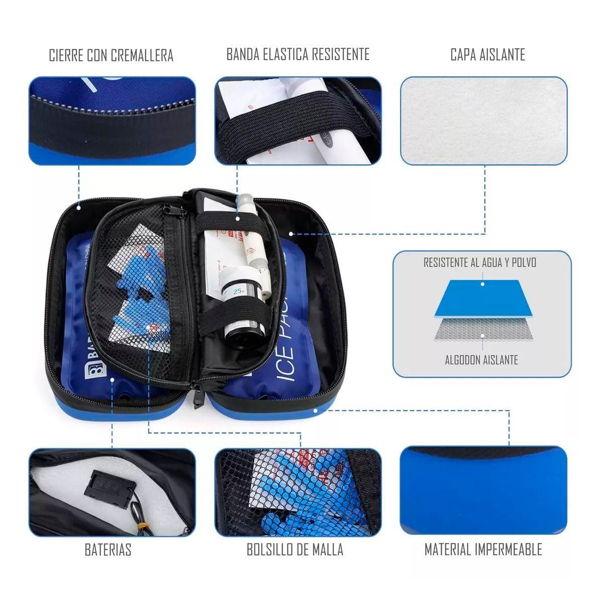 Bolso Estuche De Viaje Cooler Porta Insulina Diabéticos Oneder-4