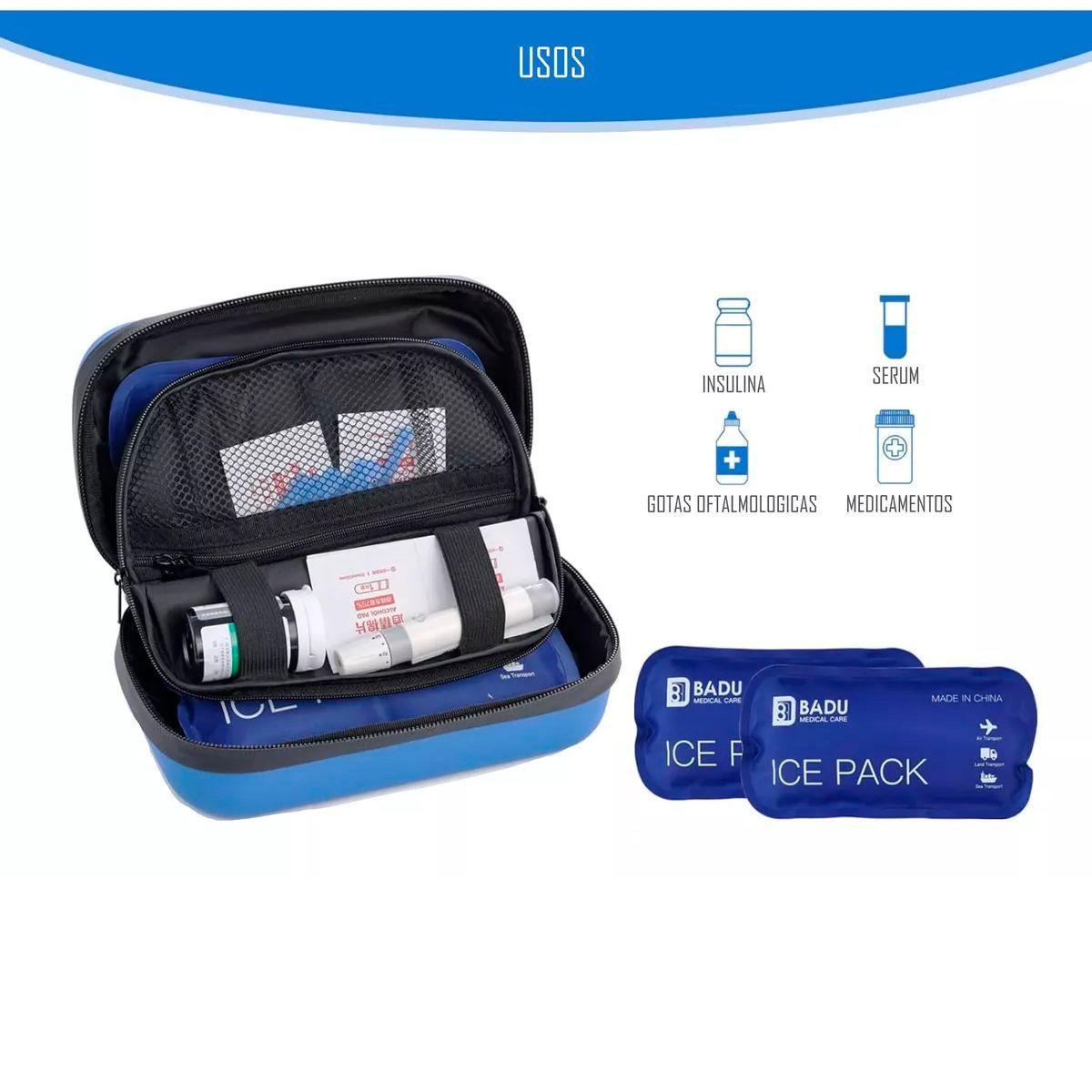 Bolso Estuche De Viaje Cooler Porta Insulina Diabéticos Oneder-3
