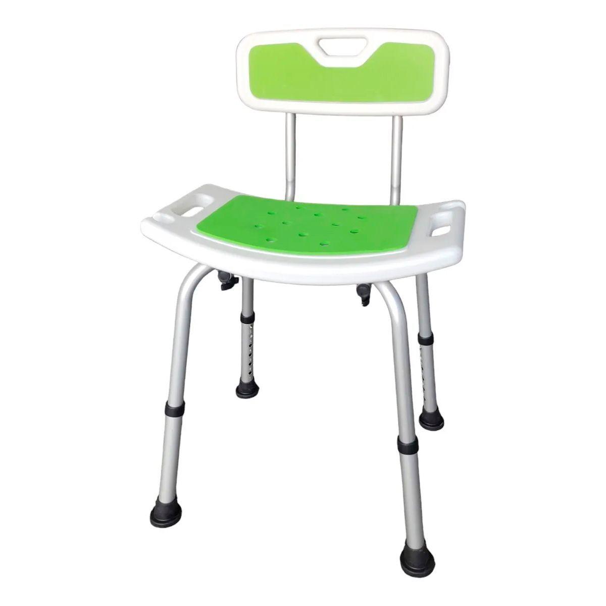 Silla De Ducha Para Baño Portatil Aluminio Altura Ajustable-3