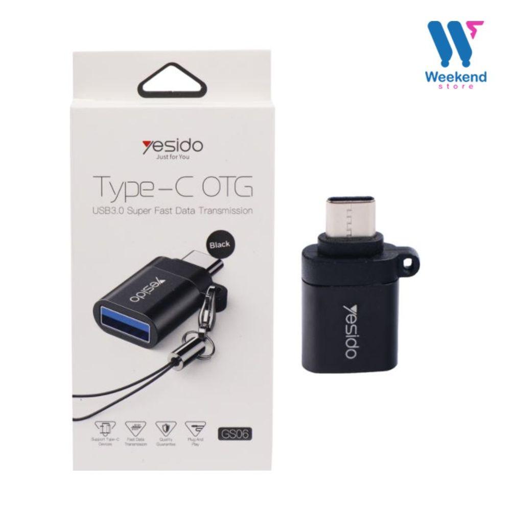 Adaptador OTG USB 3.0 Hembra A Tipo C Macho YESIDO GS06-1