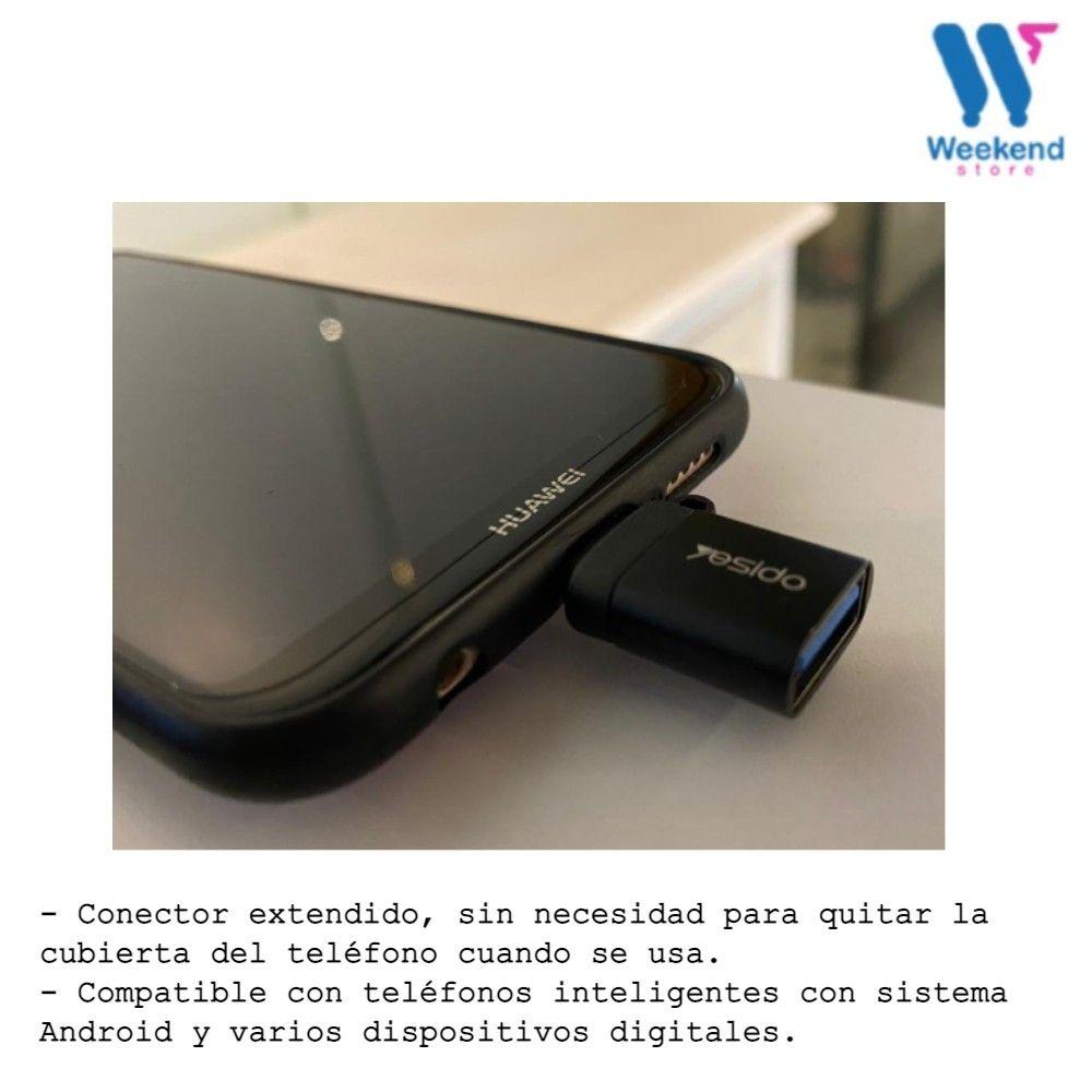 Adaptador OTG USB 3.0 Hembra A Tipo C Macho YESIDO GS06-2
