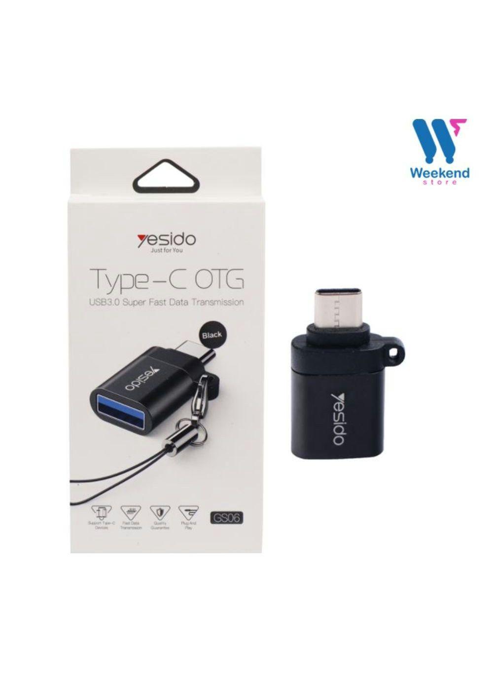 Adaptador OTG USB 3.0 Hembra A Tipo C Macho YESIDO GS06-1