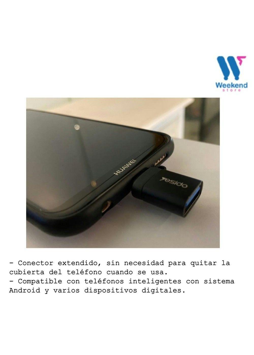 Adaptador OTG USB 3.0 Hembra A Tipo C Macho YESIDO GS06-2