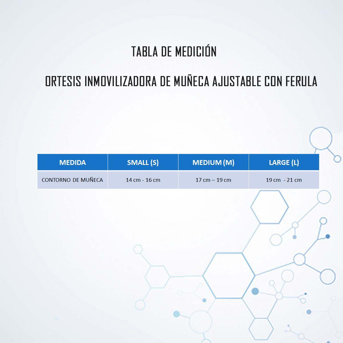Ortesis Inmovilizadora De Muñeca Con Férula Talla S Izquierda-3