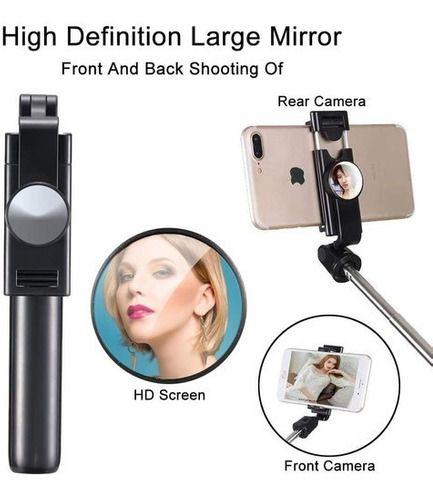 Kit Monopod Bluetooth Baston Selfies + Tripode + Espejo-4