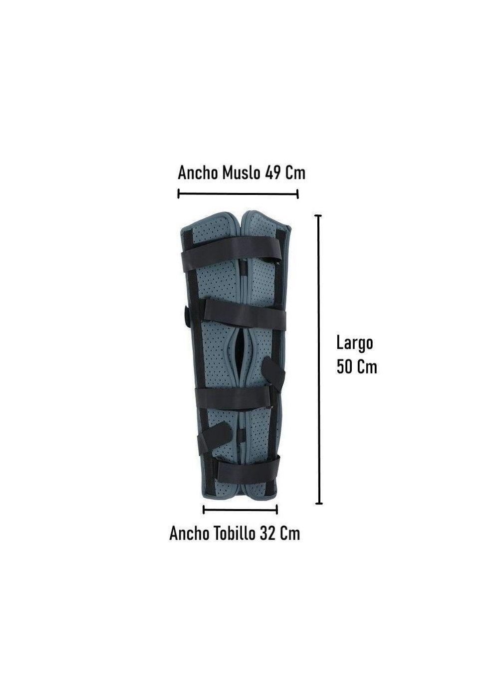 Inmovilizador De Rodilla Largo Tripanel Con Velcro Ajustable Talla S-2