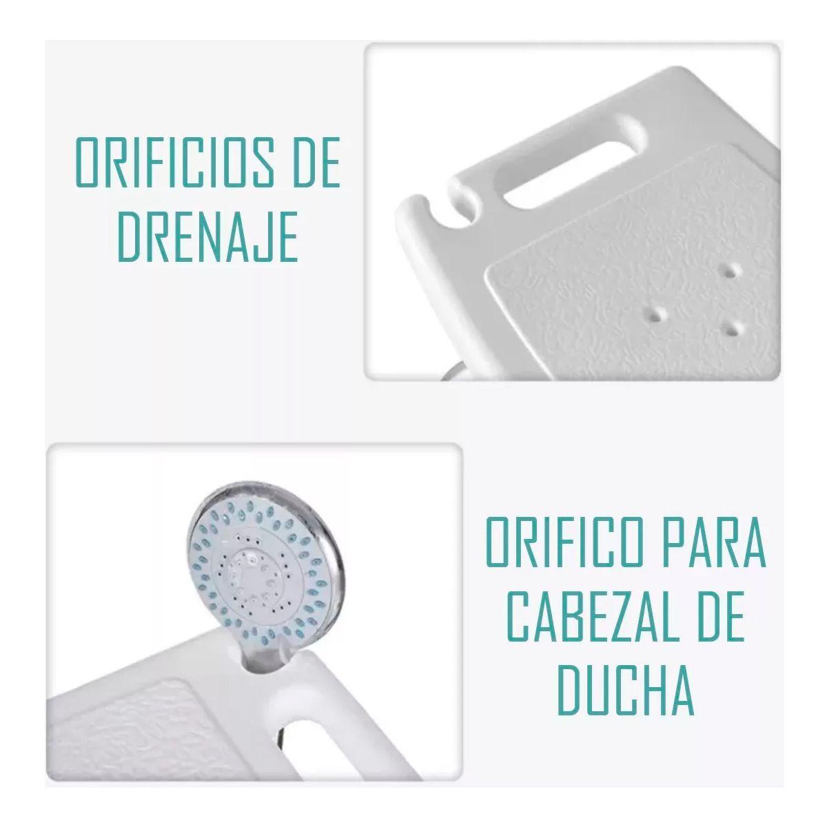Silla Piso De Ducha Para Baño Altura Ajustable Portatil 301A-3