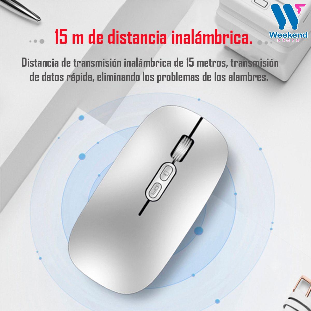 Mouse Inalámbricos Wireless Bluetooth Imice E-1400 Blanco-1