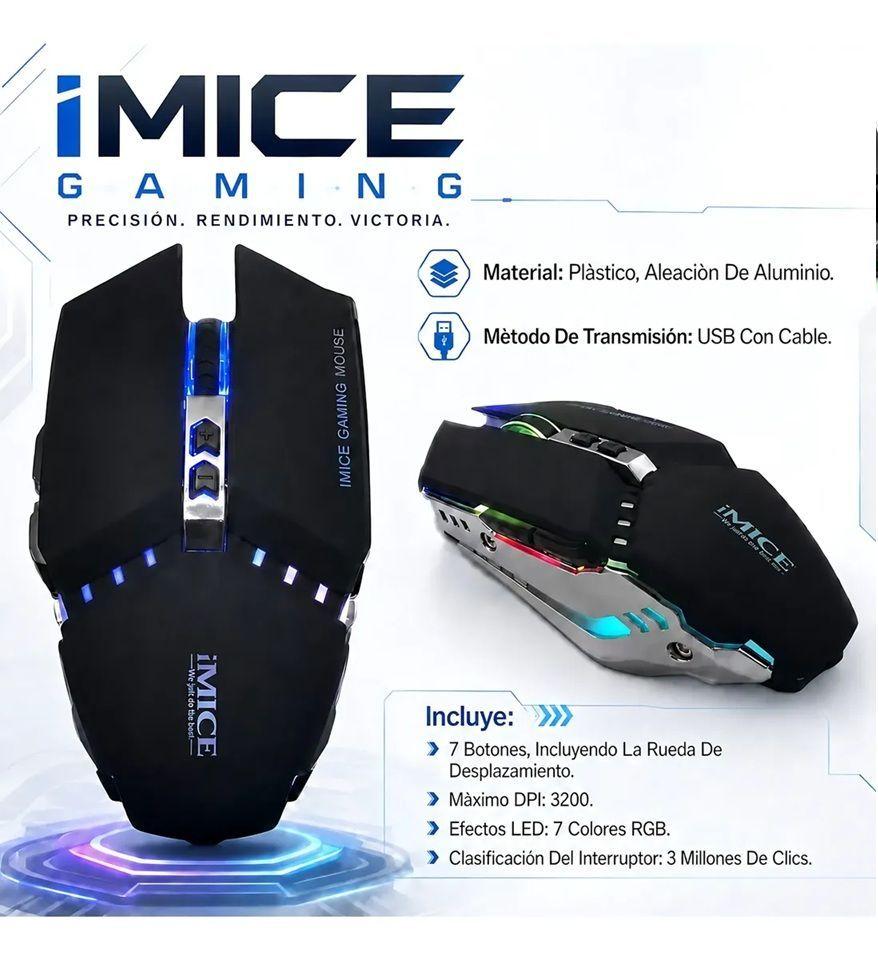Pack Imice Gamer Teclado Ak600 + Mouse T80 + Mousepad S-2