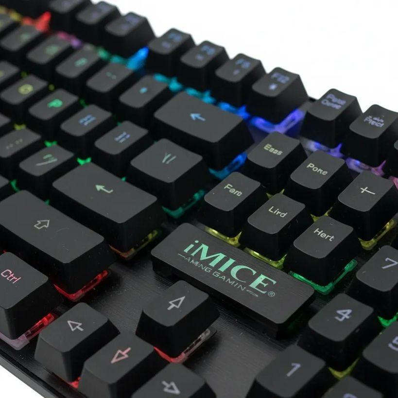 Pack Imice Gamer Teclado Ak600 + Mouse T80 + Mousepad S-5