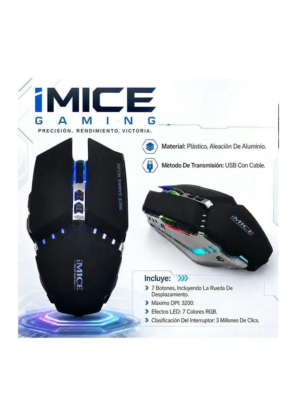 Pack Imice Gamer Teclado Ak600 + Mouse T80 + Mousepad S-2