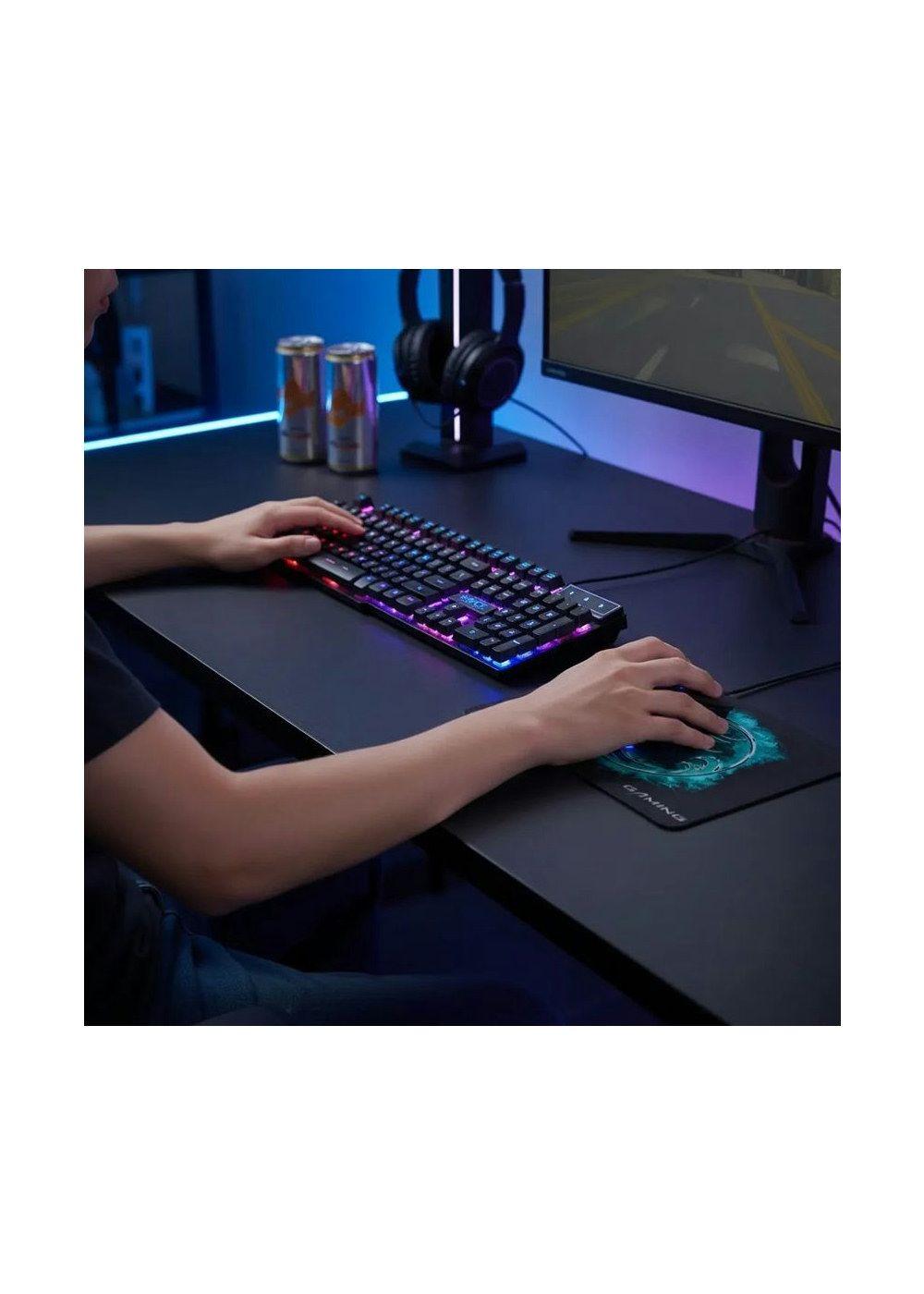Pack Imice Gamer Teclado Ak600 + Mouse T80 + Mousepad S-4