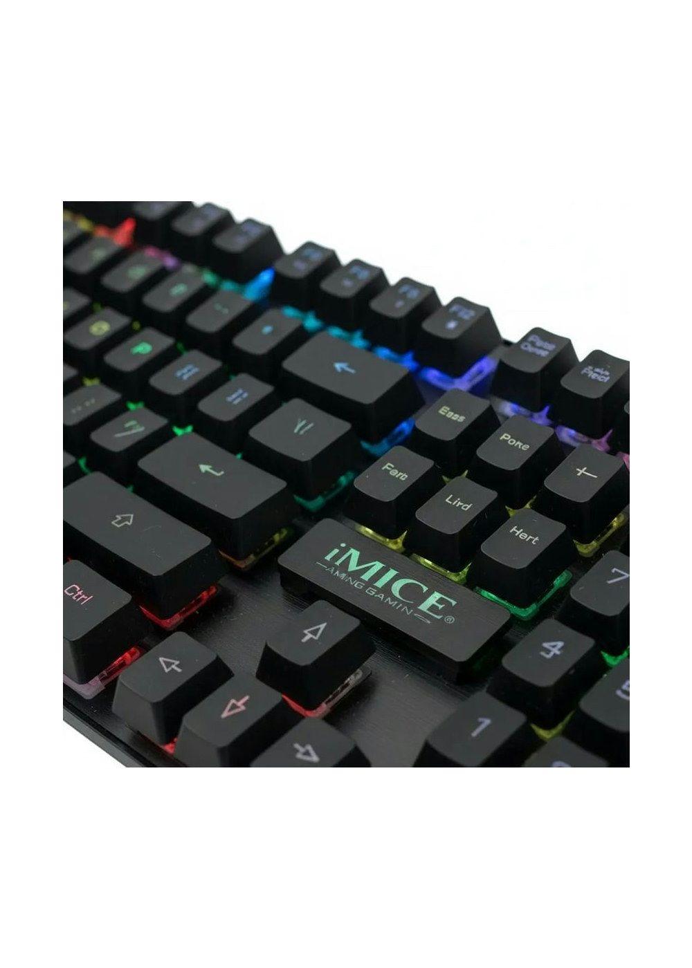 Pack Imice Gamer Teclado Ak600 + Mouse T80 + Mousepad S-5