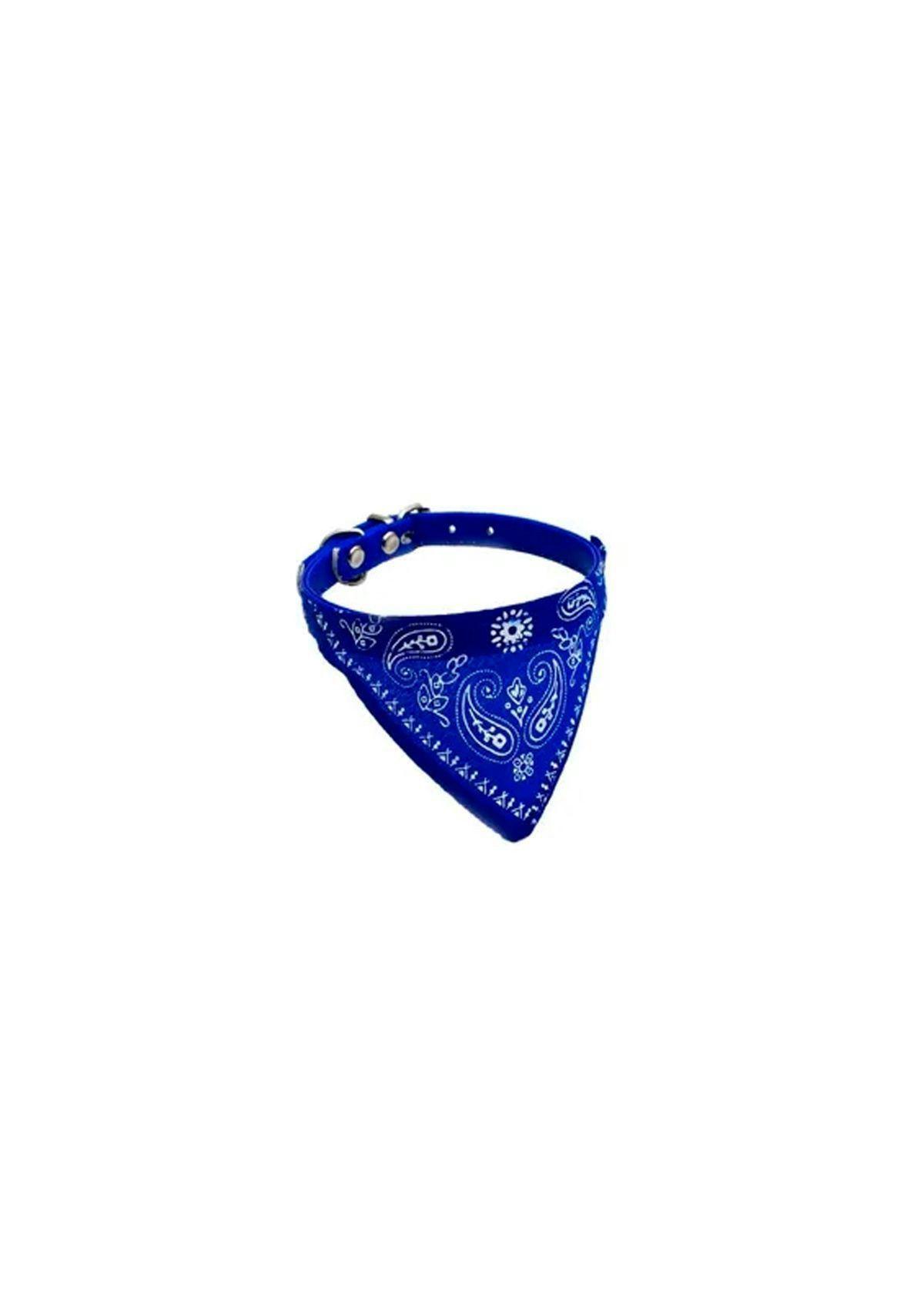 Collar Para Mascota Perro Gato Con Pañuelo Talla S Azul-0