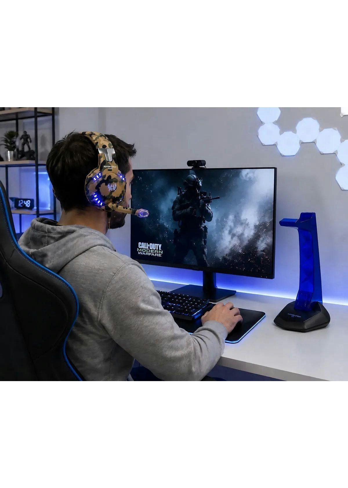 Audifonos Headset Gamer Premium Kottion + Headset Stand-7