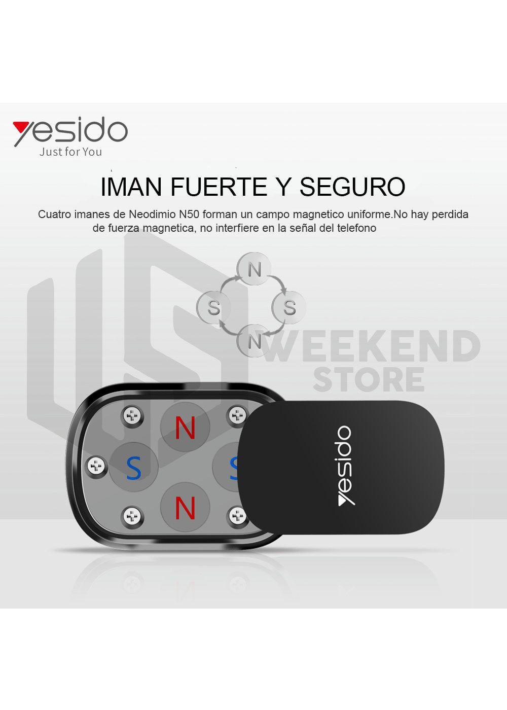 Soporte Holder Porta Celular Magnetico Yesido C72-5