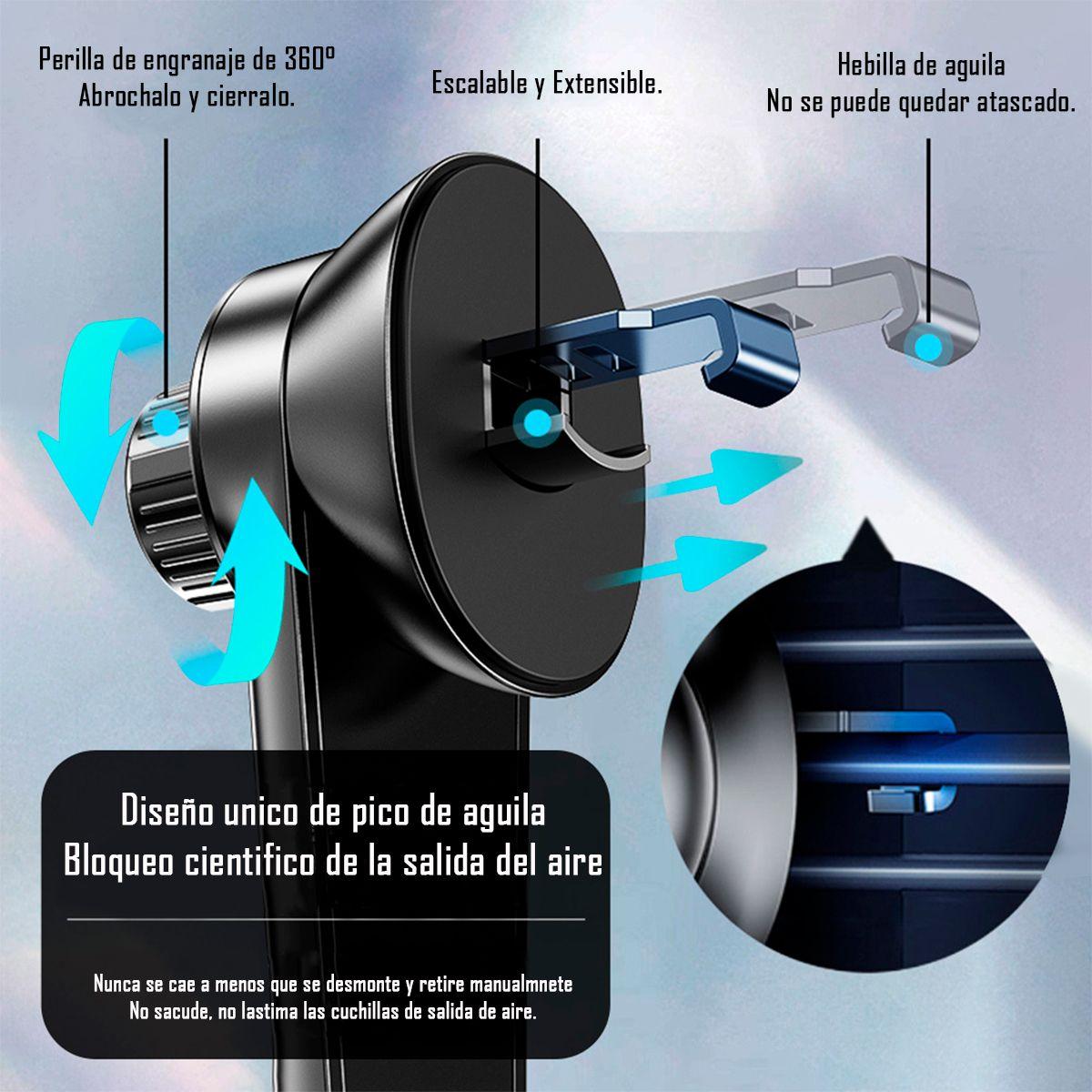 Soporte Holder De Rejilla Para Auto Telefono Yesido C165-3