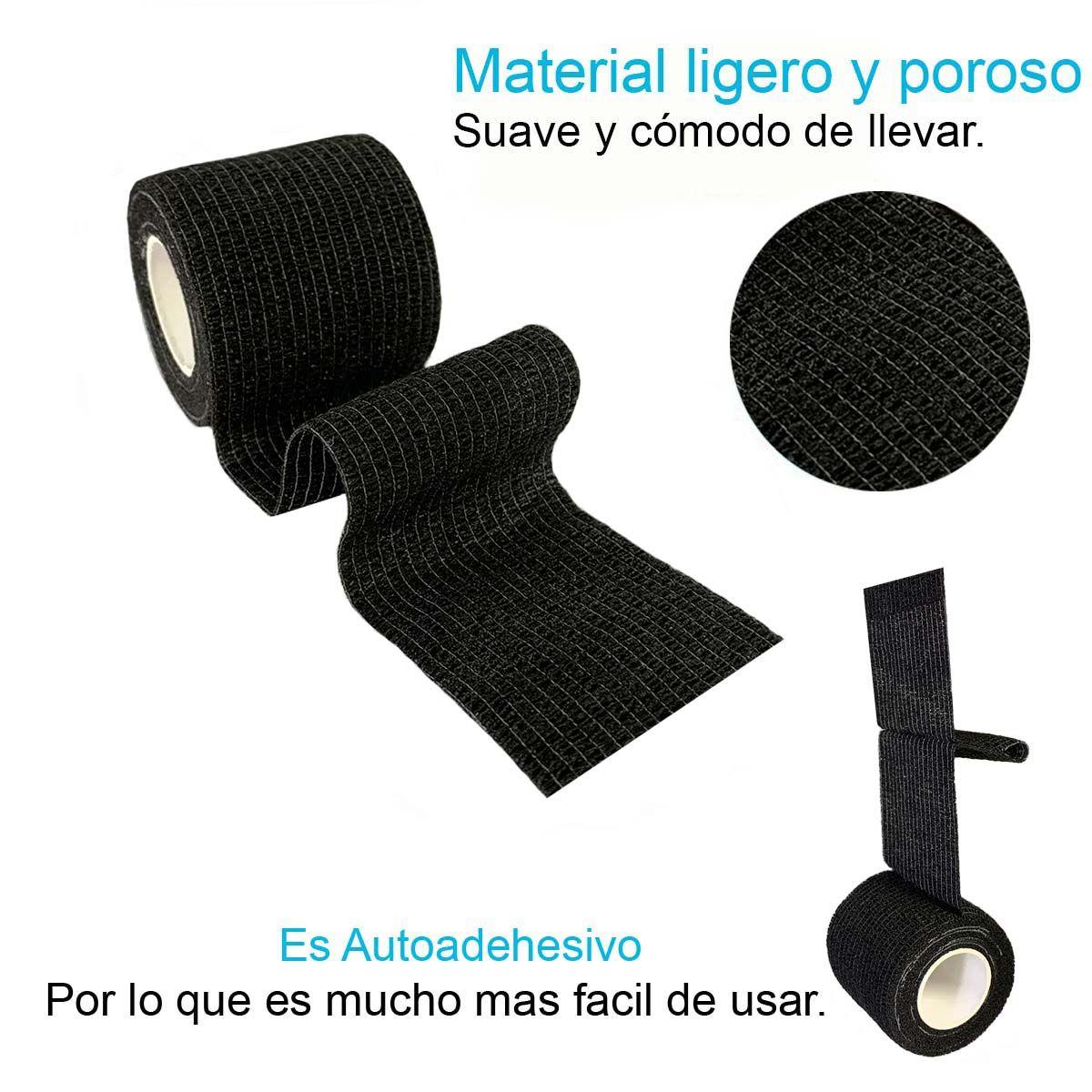 Venda Autoadherente Compatible Con Coban 10cm X 4.5mt- 1 Und Negro-1
