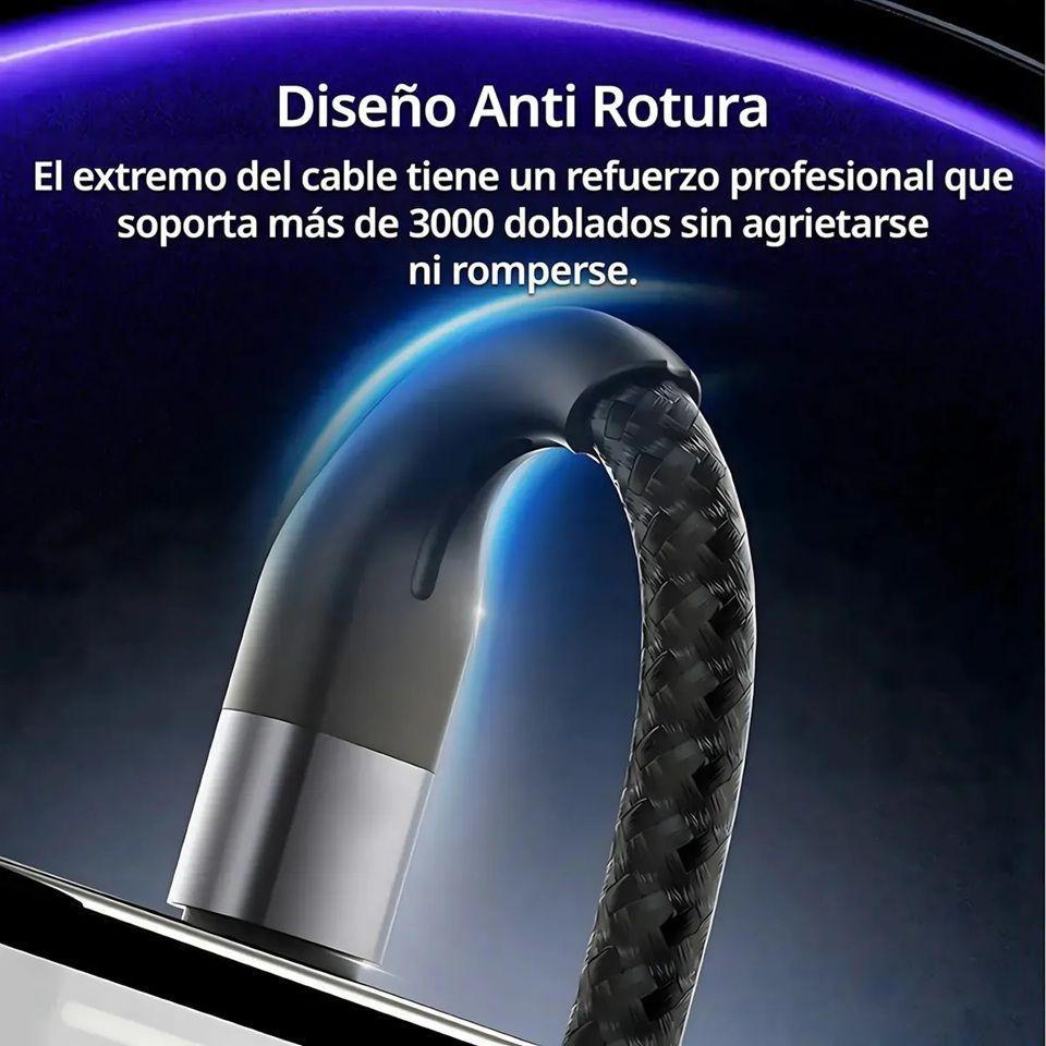 Cable Usb Tipo C A Usb C Largo 1 Metro 60w Para iPhone Samsung Yesido CA156 Negro-5