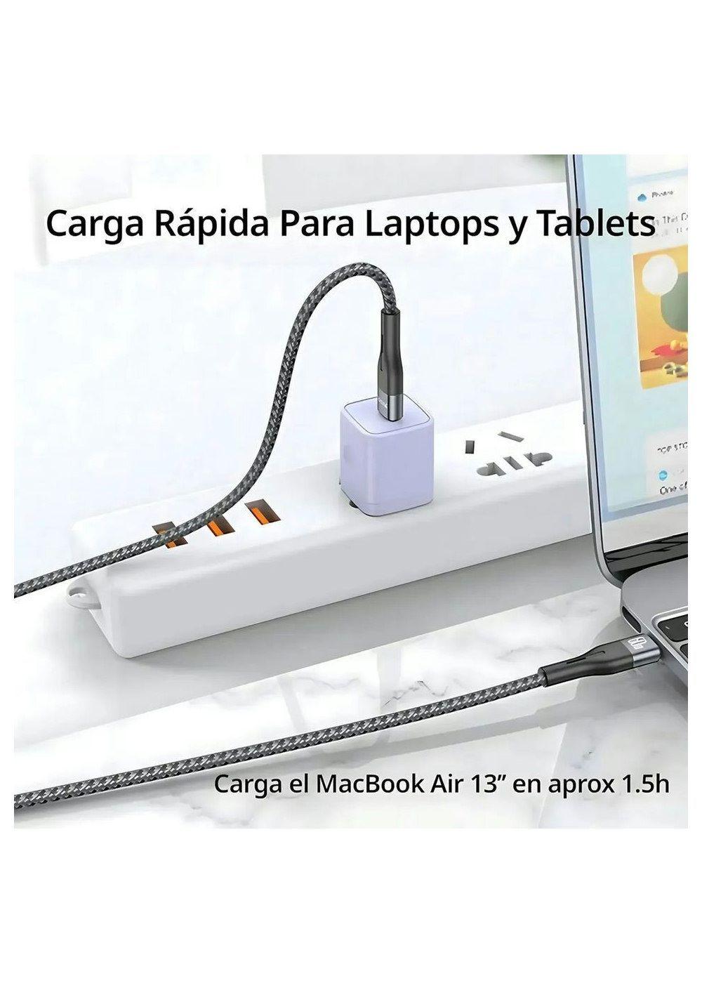 Cable USB Tipo C a USB C 1 Metro 60W Yesido CA156 Negro-2