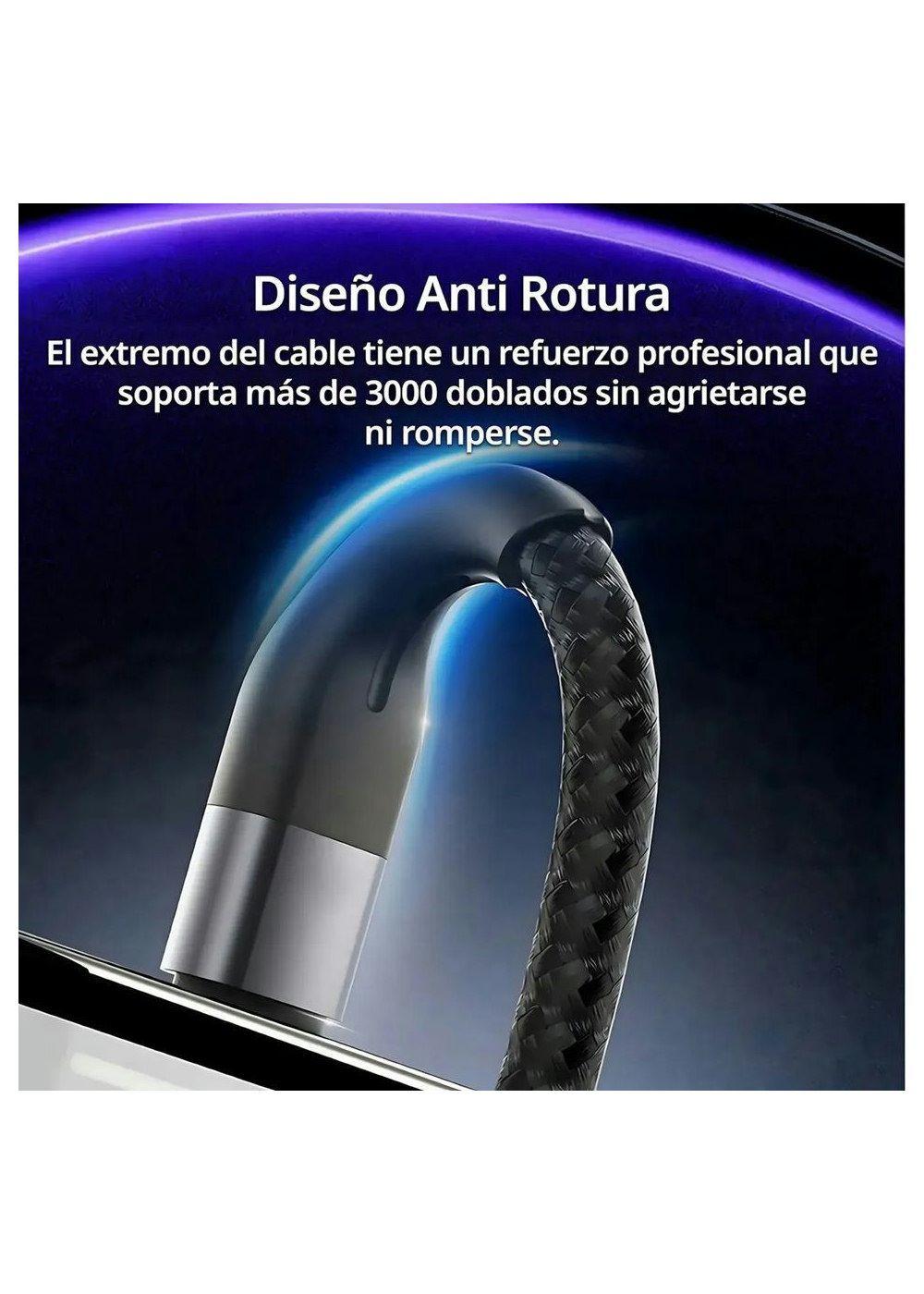 Cable USB Tipo C a USB C 1 Metro 60W Yesido CA156 Negro-5