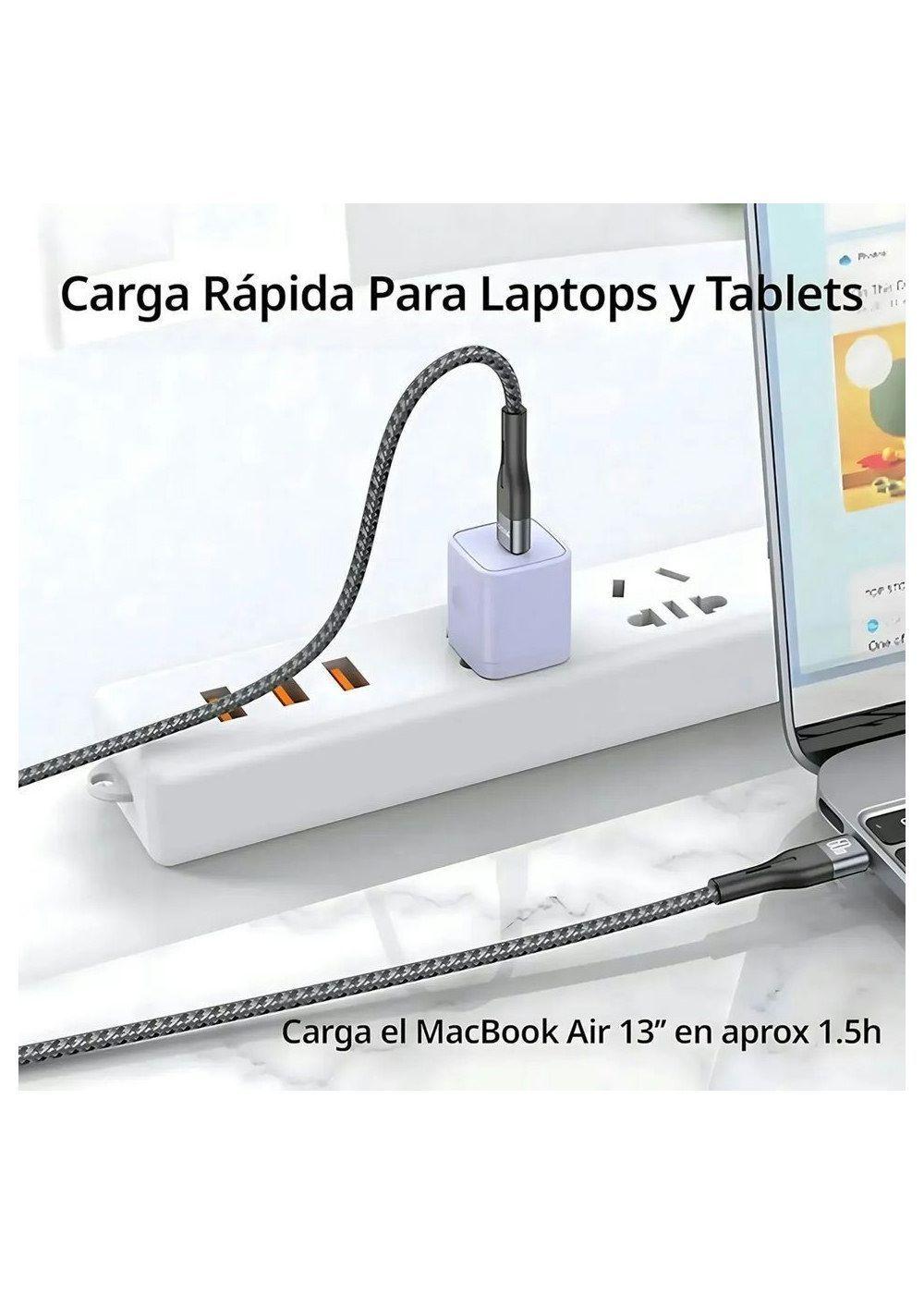 Cable USB Tipo C a USB C 1 Metro 60W CA156 Negro-2