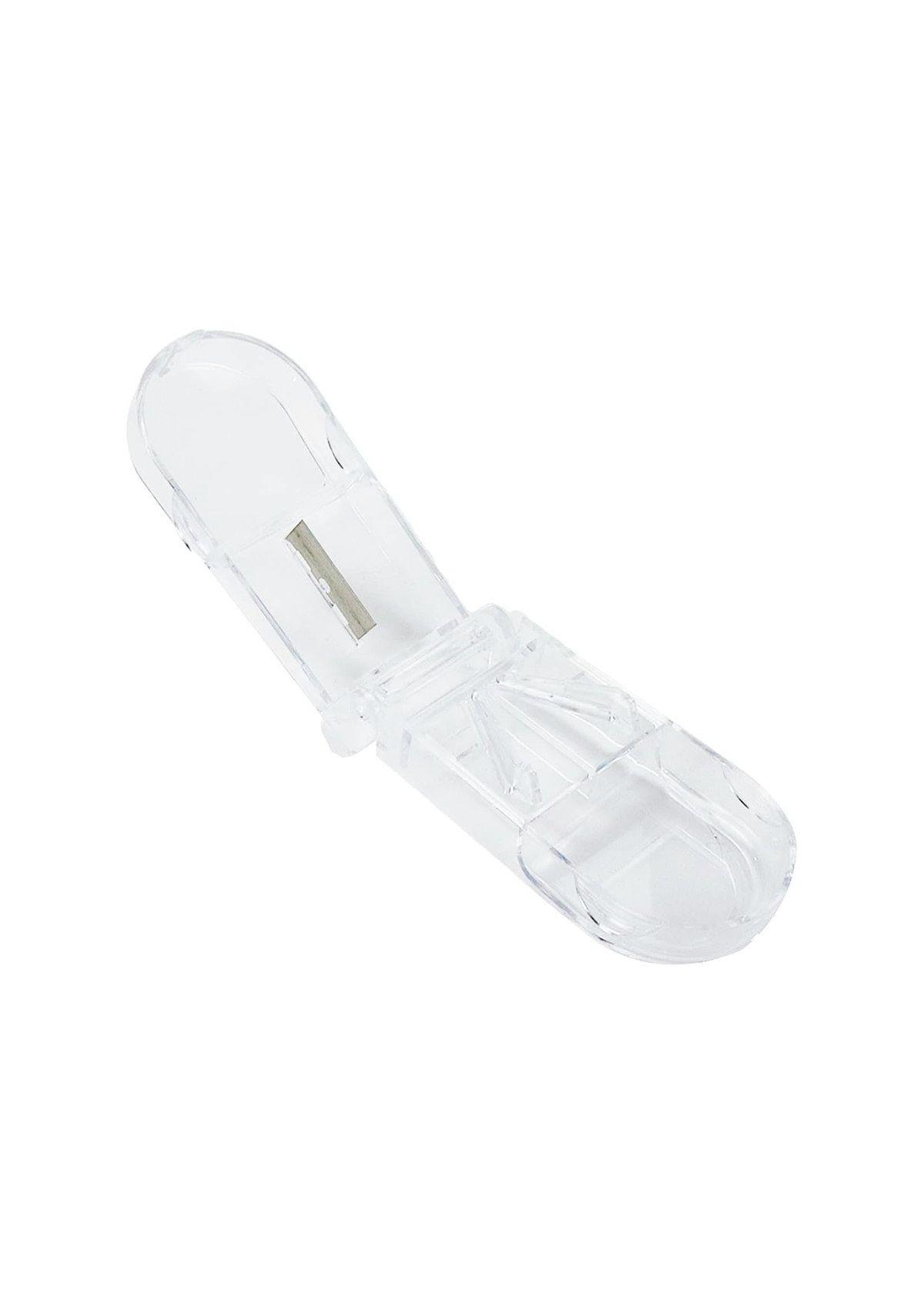 Pastillero Organizador Cortador Dosificador Pastilla Transparente-0