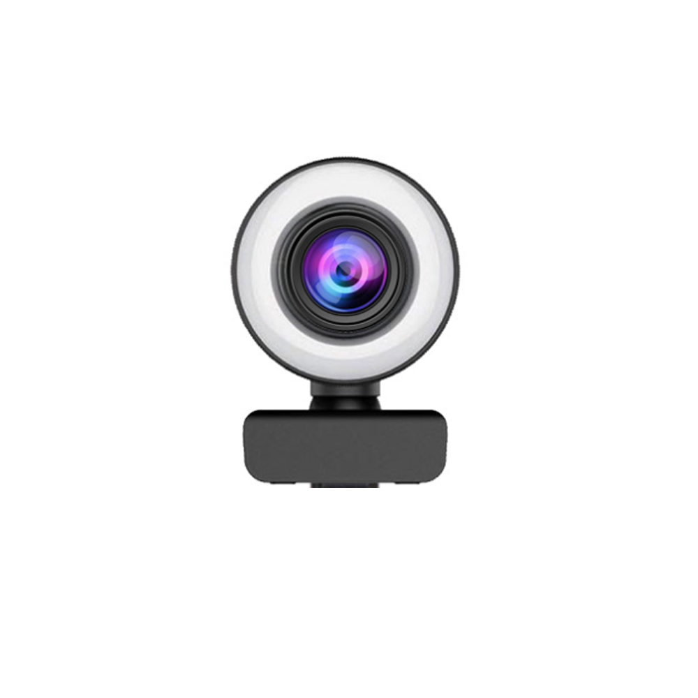 Webcam Camara Full Hd 1080p y Micrófono Aro Led Teletrabajo-4