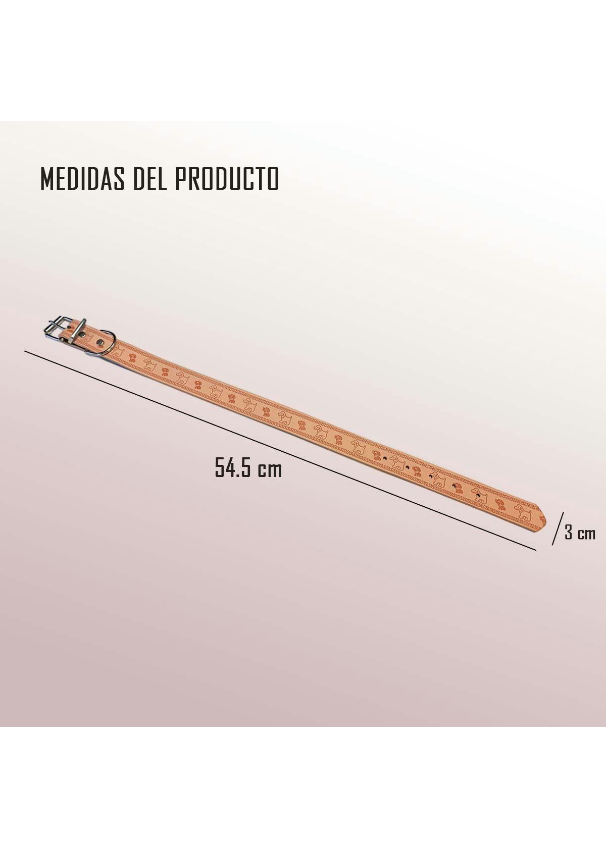 Collar De Eco Cuero Rosado Para Mascotas Perros Y Gatos-2