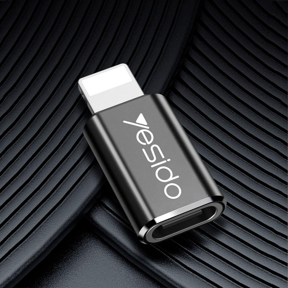 Adaptador OTG Tipo C Hembra A Tipo Lightning YESIDO (GS03)-7