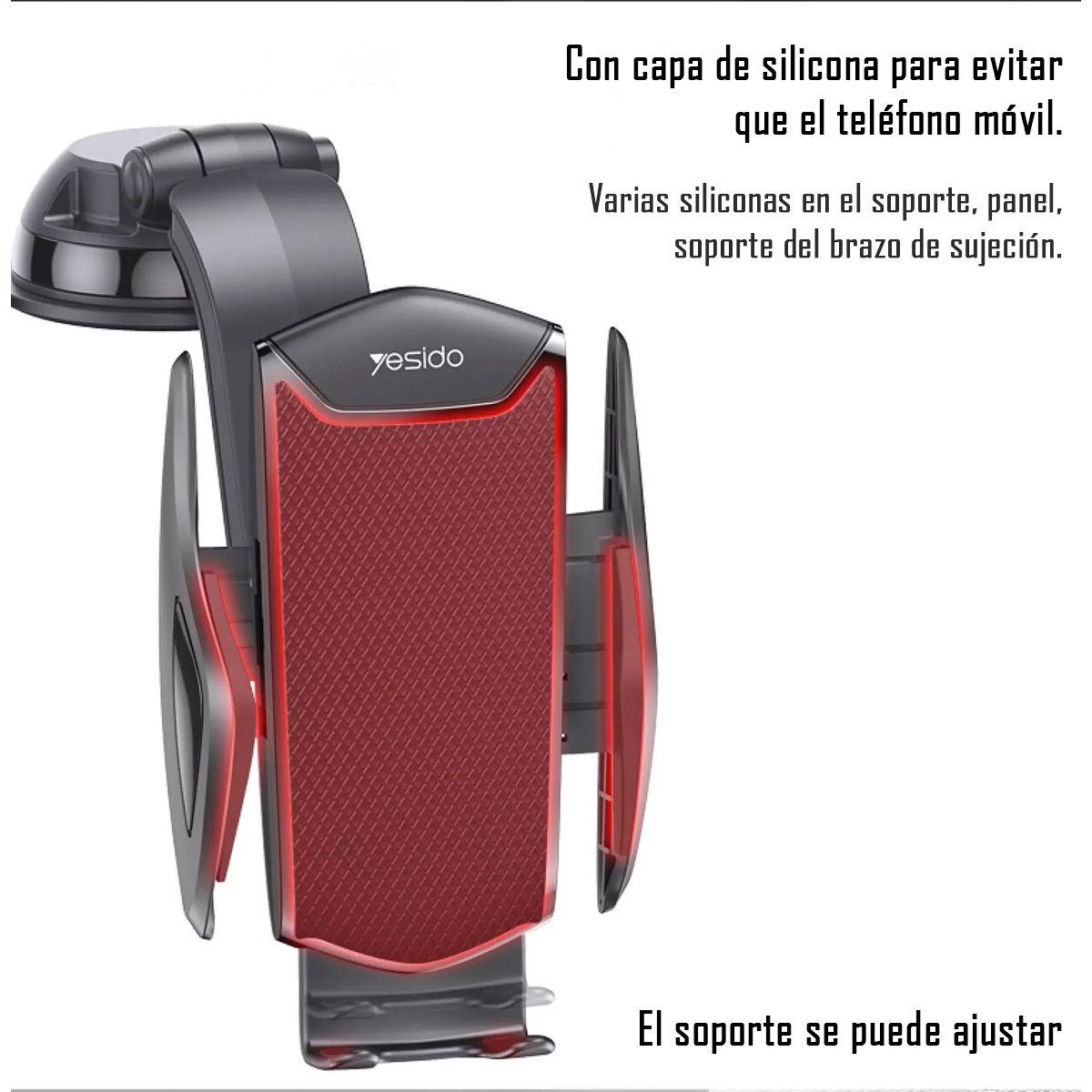 Soporte Holder Porta Celular De Clip Ventosa Yesido C99-5