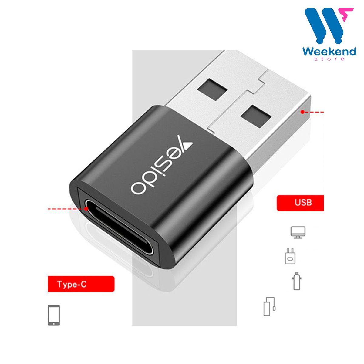 Adaptador OTG YESIDO Tipo-C a USB GS09-3