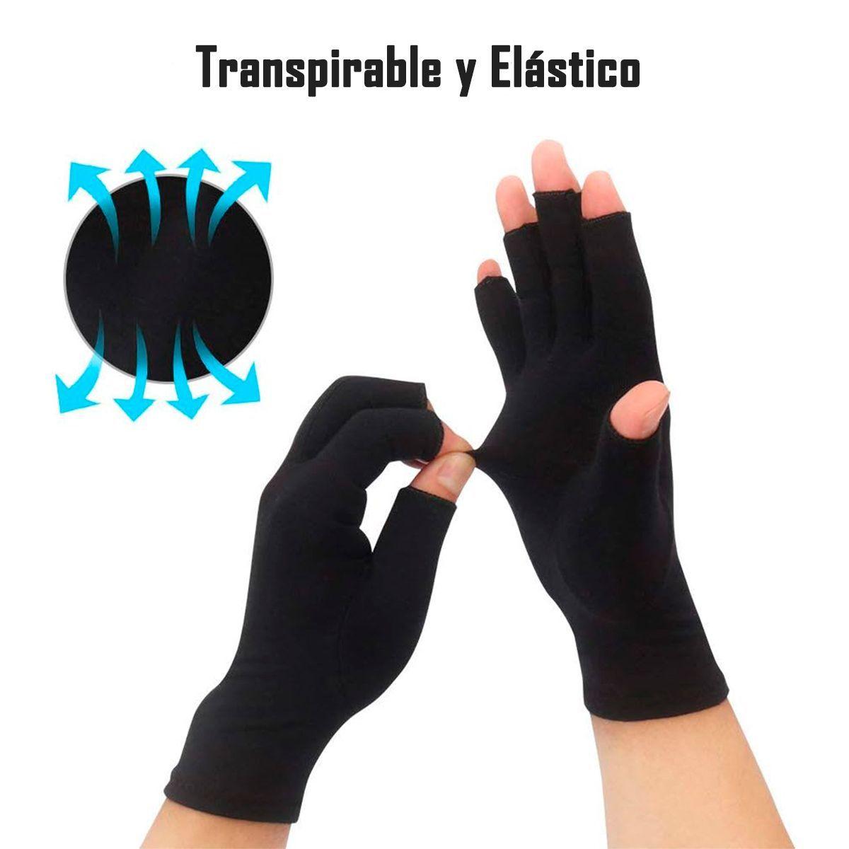 Guantes De Compresión Artritis ArtrosisTenditis Negro L-4