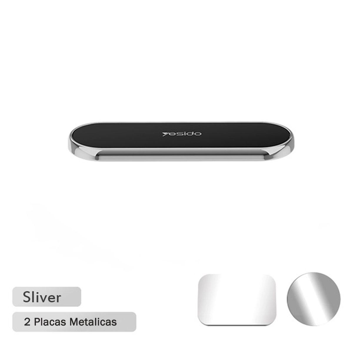 Soporte Holder Magnético Para Celular  Yesido C83 Silver-1