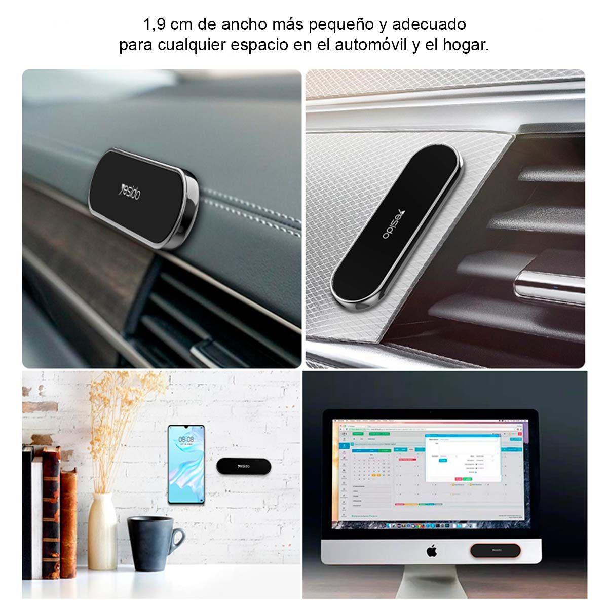 Soporte Holder Magnético Para Celular  Yesido C83 Silver-4