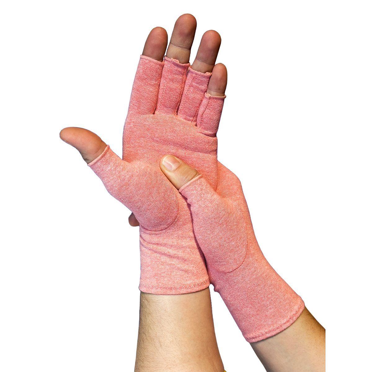 Guantes De Compresión Para Artritis Artrosis Tenditis Rosado S-0