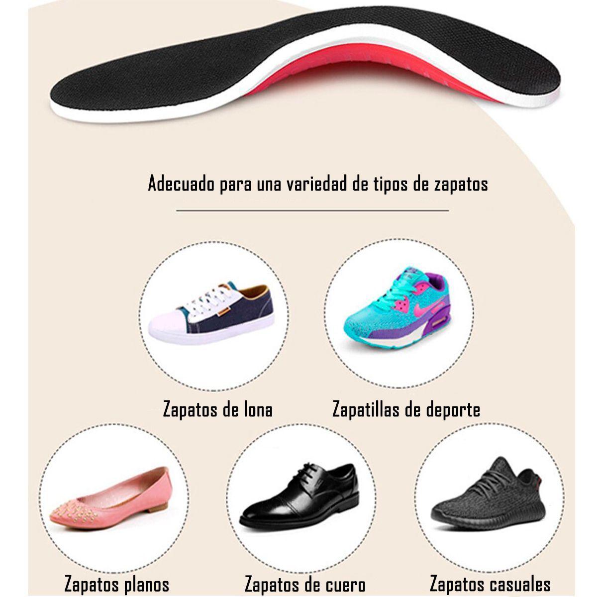 Plantillas Ortopedicas Ajustable Fascitis Pie Plano Talla 40-46-5