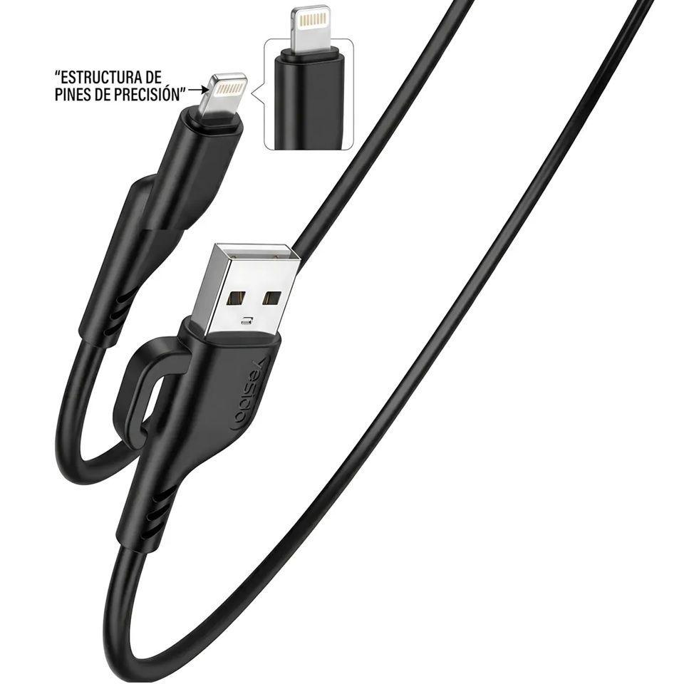 Cable De Datos Usb 2 4a Compatible Con Iphone Largo 1 2 MT-1