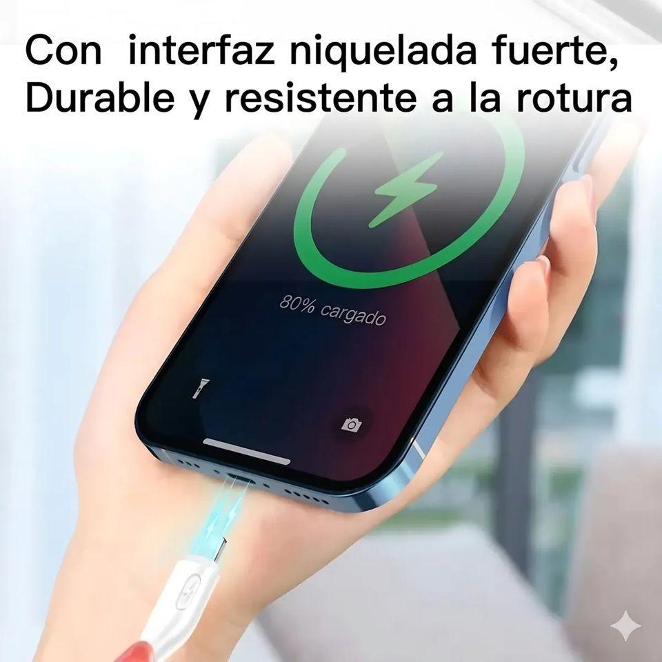 Cable De Datos Usb 2 4a Compatible Con Iphone Largo 1 2 MT-4