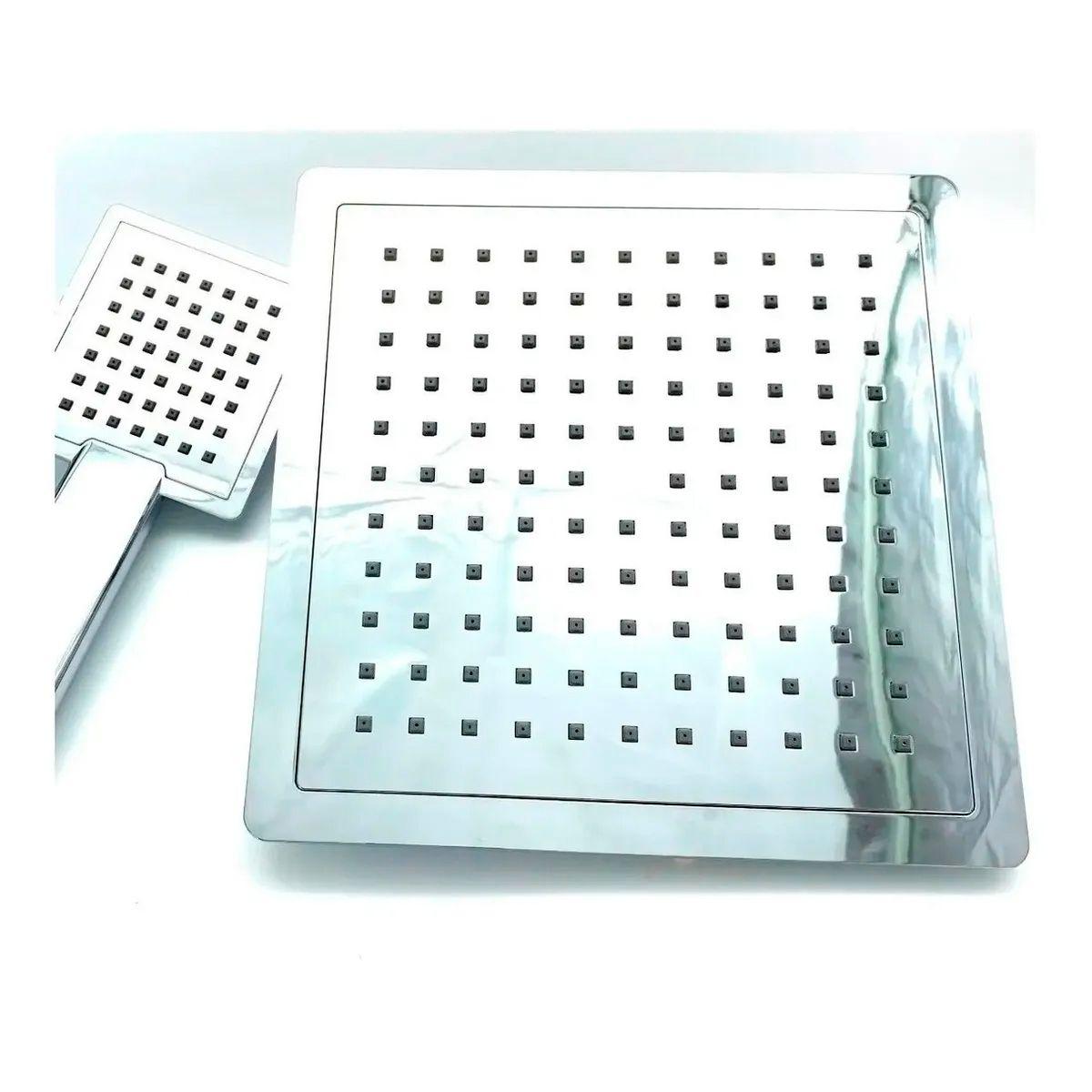 Llave Columna Ducha Moderna De Baño Tina 4 En 1 Cromada-2