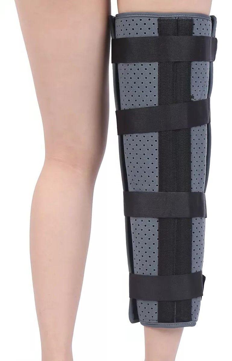 Inmovilizador De Rodilla Largo Tripanel Con Velcro Ajustable Talla M-1