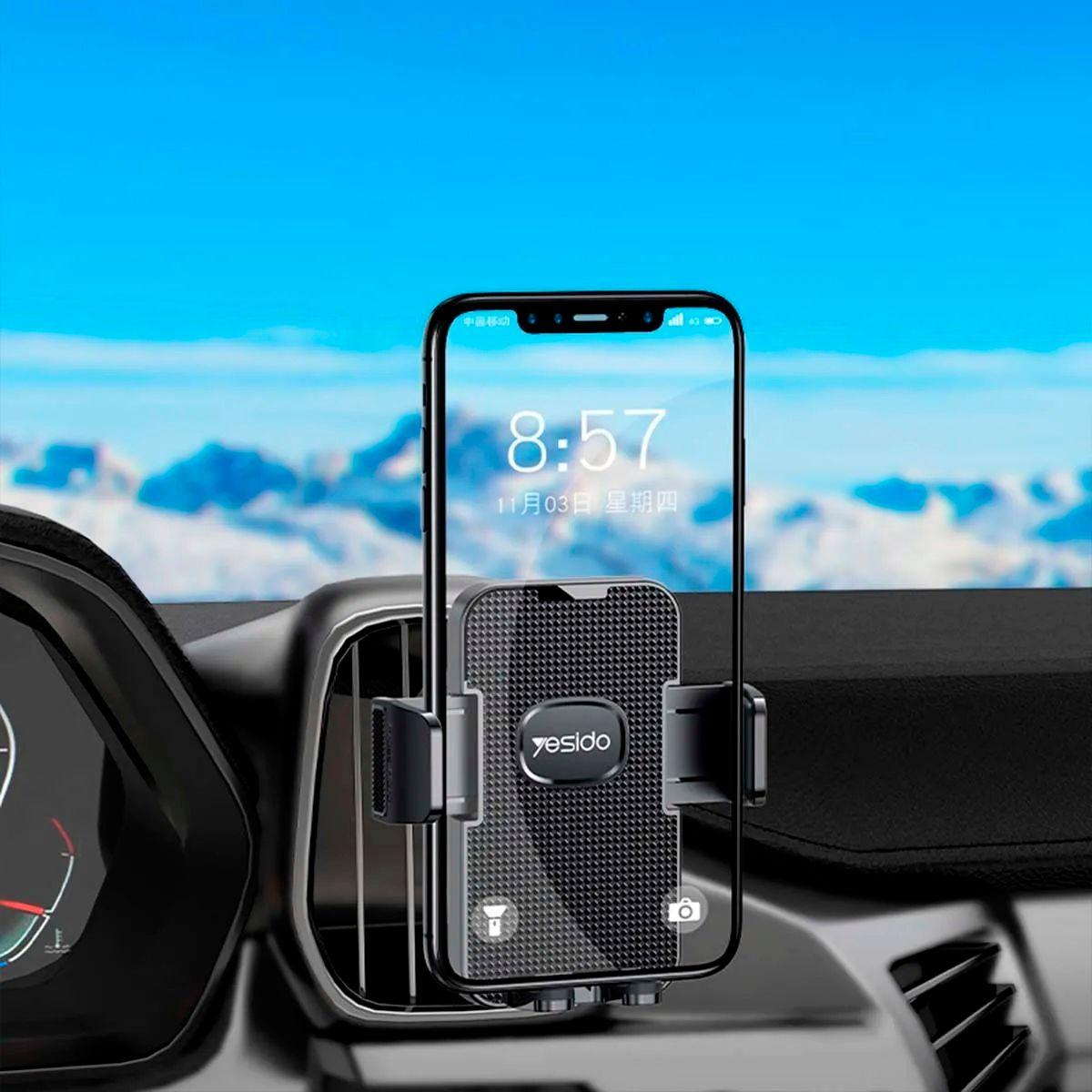 Soporte Holder Para Auto Rejilla Smartphone Yesido C136-6