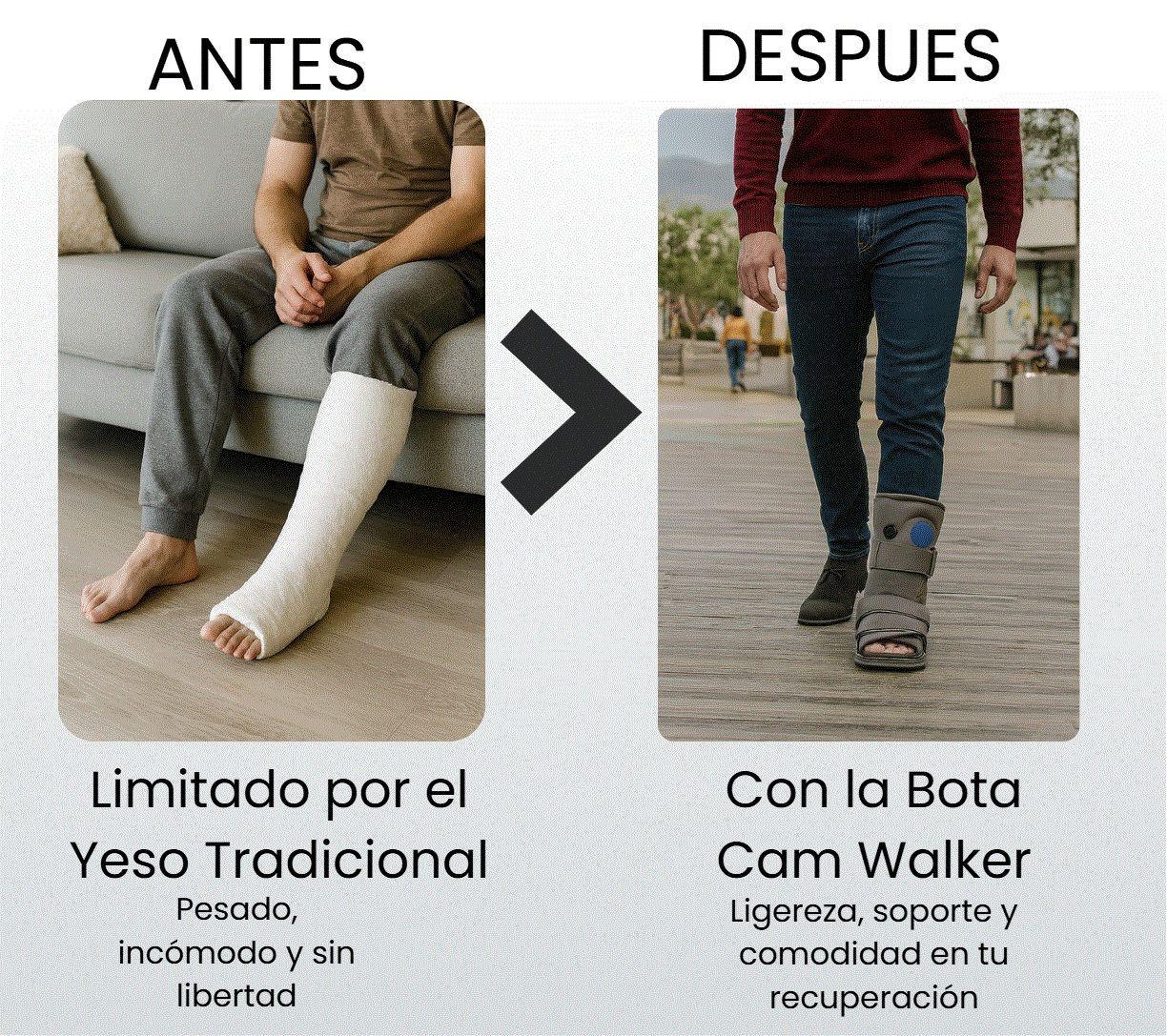 Bota Ortopédica Corta Cam Walker Baja Para Pie Oneder-5