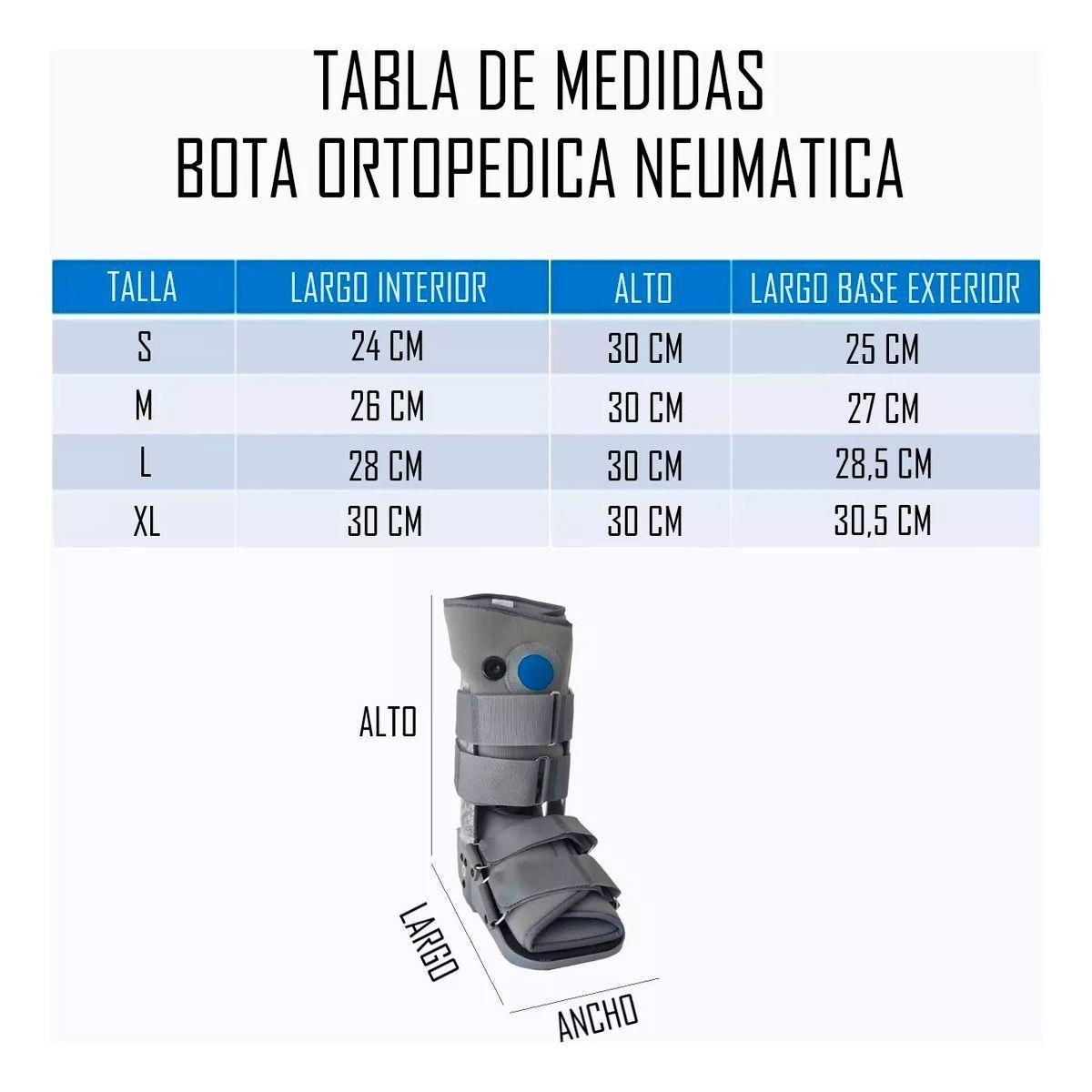 Bota Ortopédica Corta Cam Walker Baja Para Pie Oneder-6