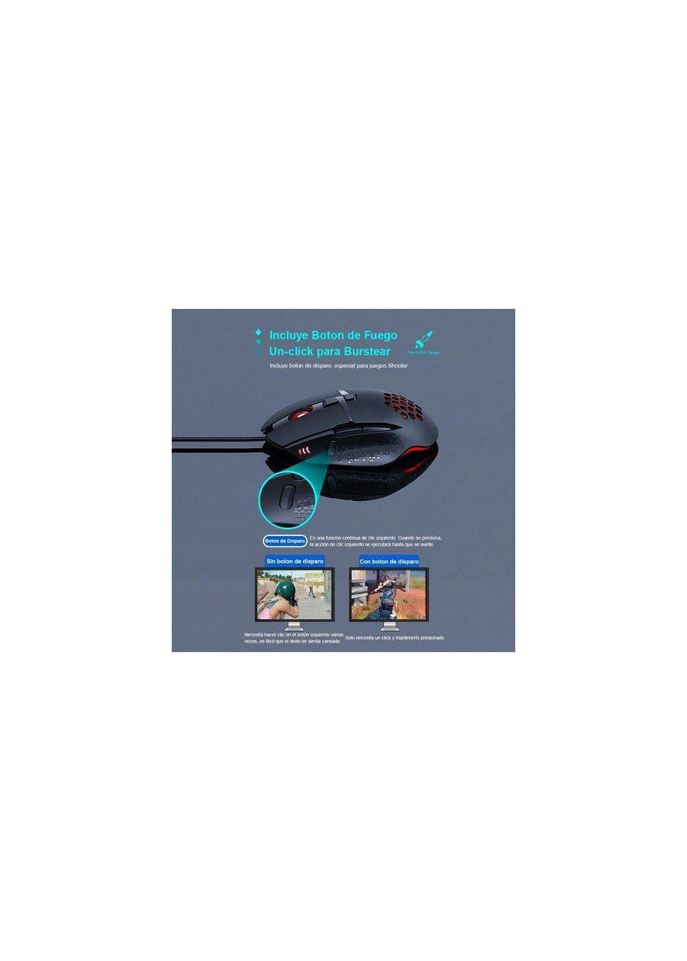 Mouse Gamer Premium Imice T90 7200 Dpi Rgb Shooter-5