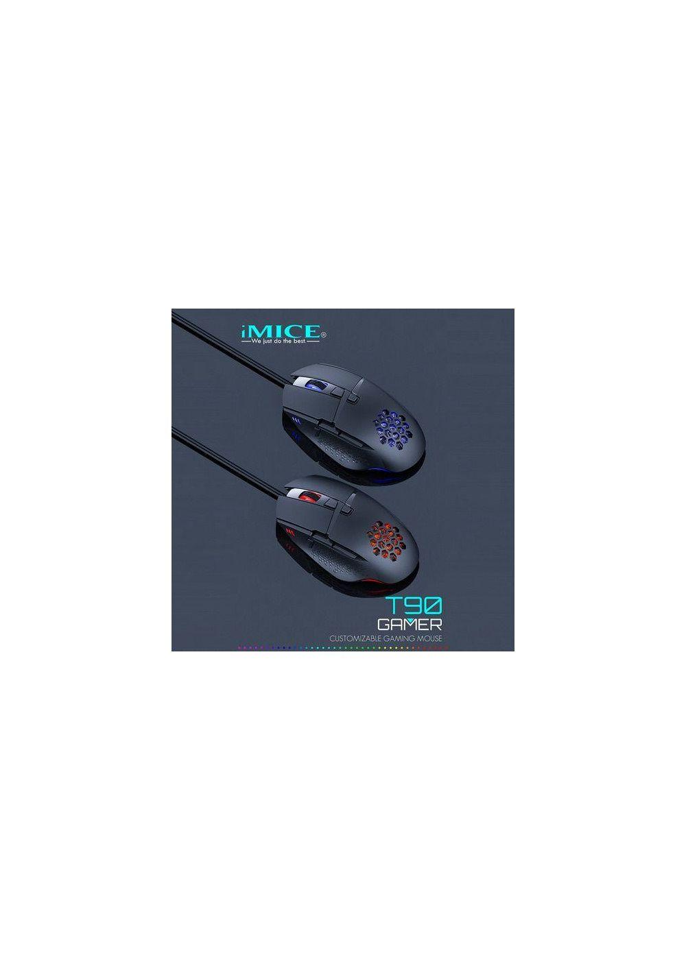 Mouse Gamer Premium Imice T90 7200 Dpi Rgb Shooter-6
